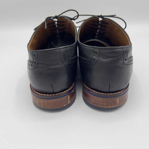 Johnston & Murphy Oxfords Size 10.5W Black Conard Cap Toe Leather Lace Up main image 14